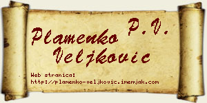Plamenko Veljković vizit kartica